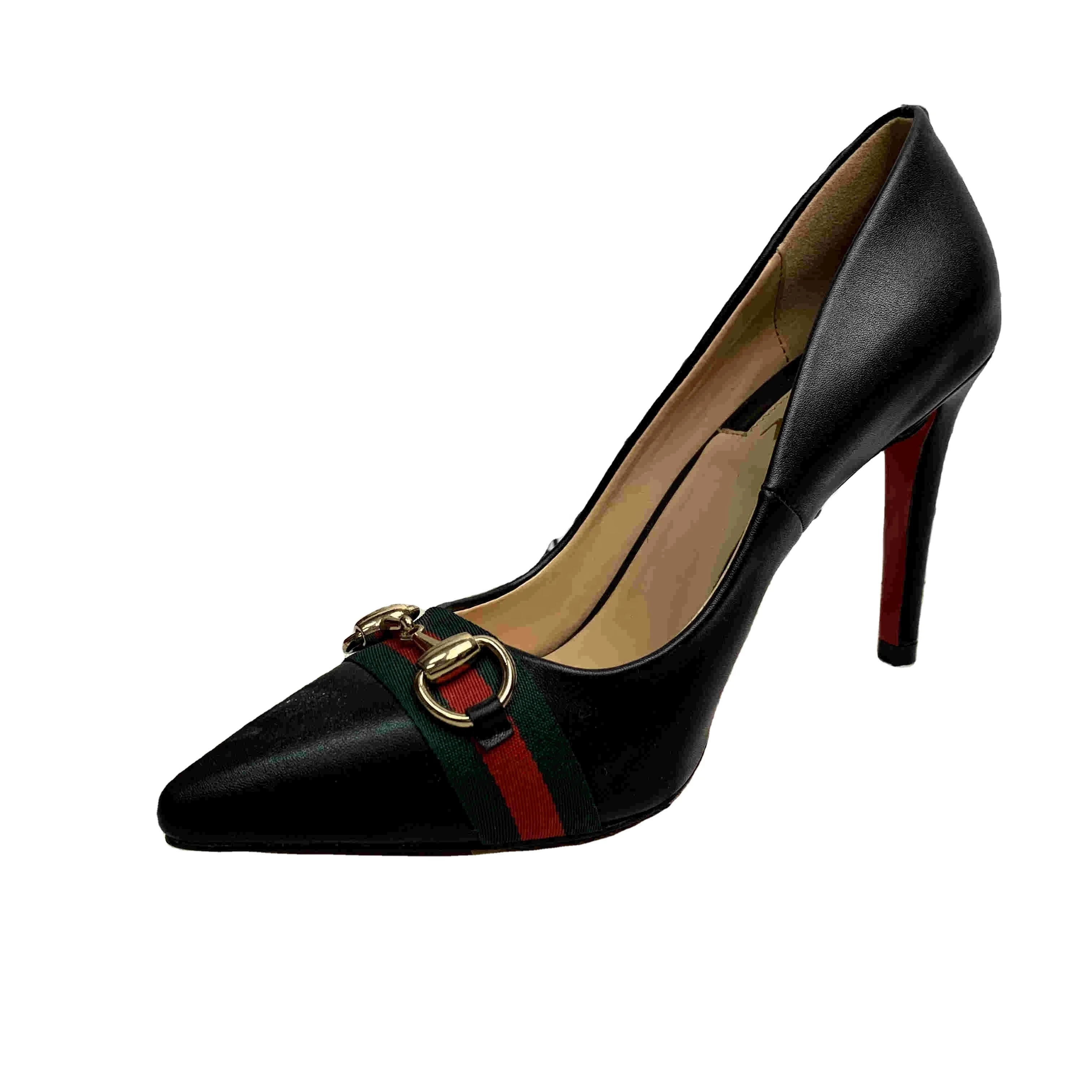 Spring new classic metal accessories pointed toe ladies high heels large size wholesale, Black
Spring new classic metal accessories pointed toe ladies high heels large size wholesale, Black