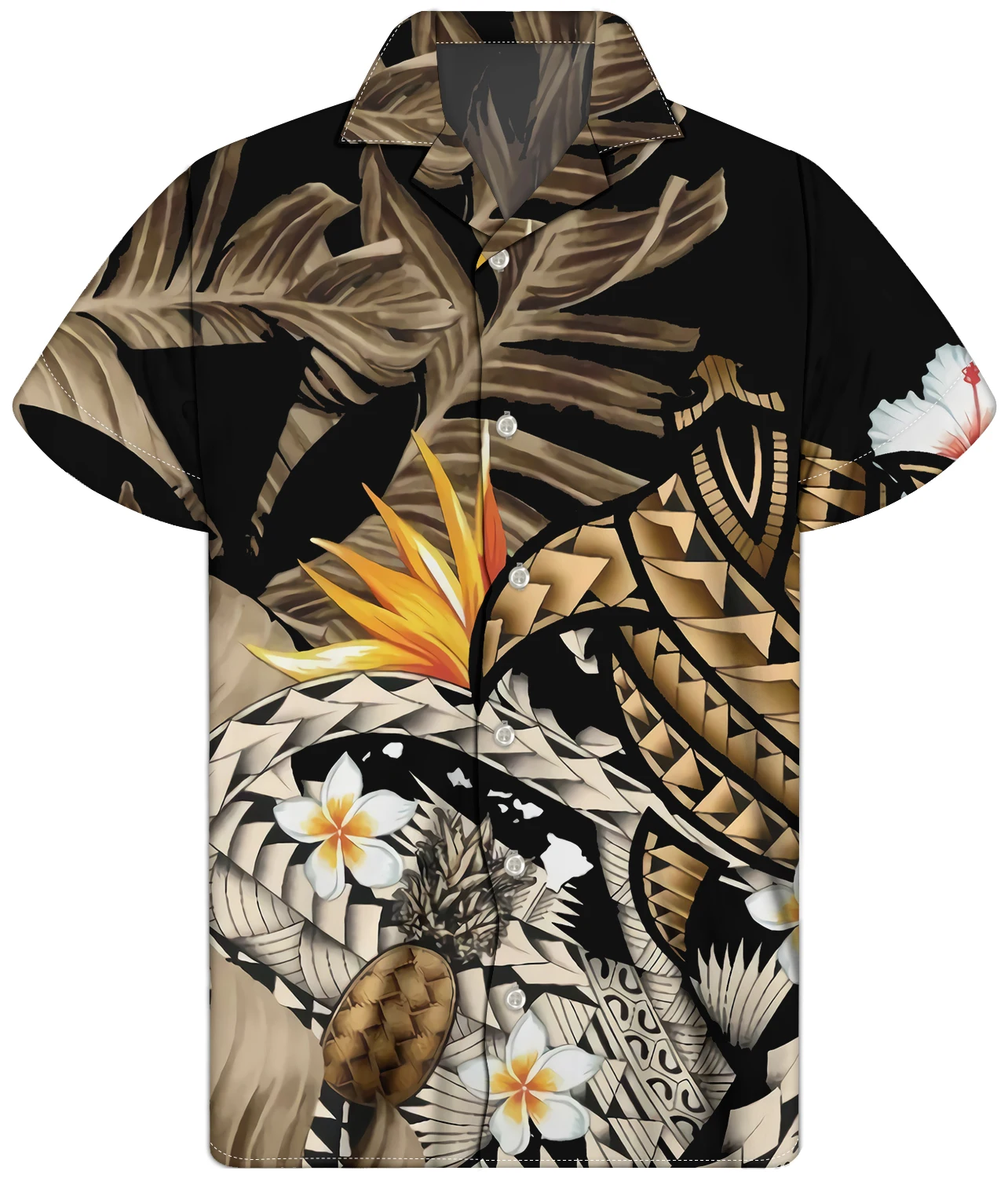 Hawaii Turtle Designer Shirts For Men Custom Vintage Polynesian Print Sublimation Cuban Collar White Shirts Fashion Men Shirts, Customized color
Hawaii Turtle Designer Shirts For Men Custom Vintage Polynesian Print Sublimation Cuban Collar White Shirts Fashion Men Shirts, Customized color