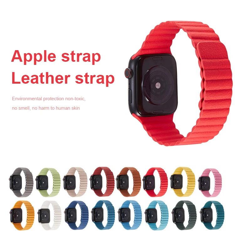 Best selling strong magnetic closure leather loop strap apple watch apple watch leather loop band series 1 2 3 4 5 6, Optional
Best selling strong magnetic closure leather loop strap apple watch apple watch leather loop band series 1 2 3 4 5 6, Optional