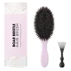 Best Boar Bristle and nylon Hair Brush Set for Long,Thick,Curly,Dry Reduce Hair Frizzy Wooden hair brush