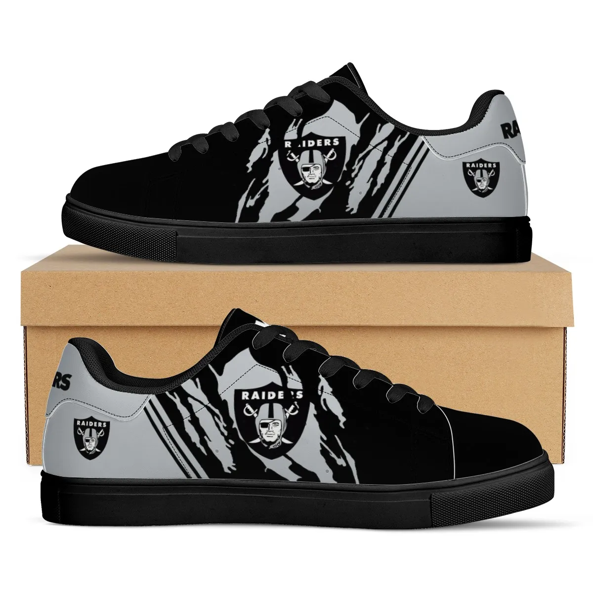 Wholesale NFL Raiders Custom Print Logo Design Sport shoes Fashion Sport Sneaker Unisex Breathable Hockey Team Casual Shoes
Wholesale NFL Raiders Custom Print Logo Design Sport shoes Fashion Sport Sneaker Unisex Breathable Hockey Team Casual Shoes