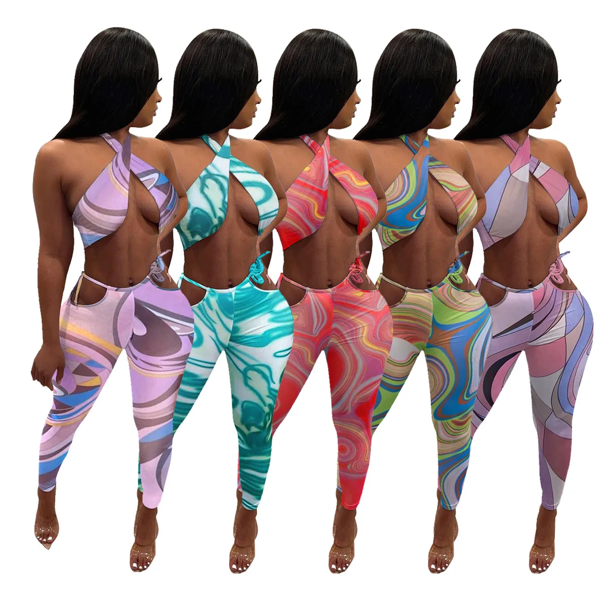 Printed Tube Top Two Piece Leggings Sets High Waist Trouser Suit For Women Club Tracksuit Outfits Workout Clothing Casual Sets, Pink
Printed Tube Top Two Piece Leggings Sets High Waist Trouser Suit For Women Club Tracksuit Outfits Workout Clothing Casual Sets, Pink