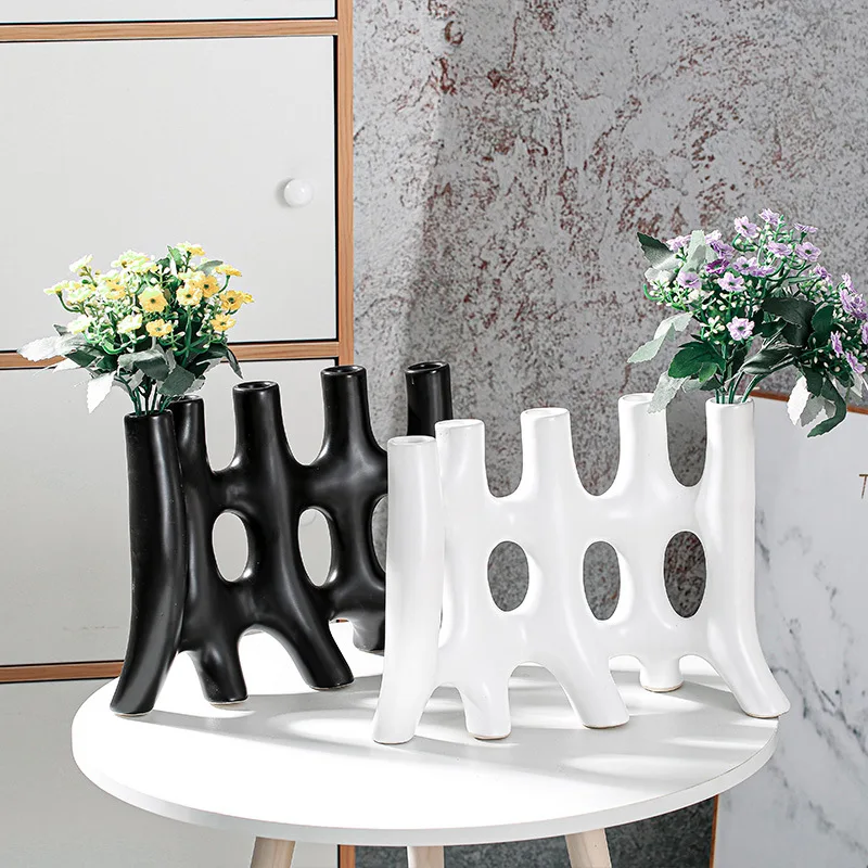 Wedding Home Decor seramik vazo Matte Black And Silver Branch Vase Unique Shape Artificial Flower In Ceramic Vases
Wedding Home Decor seramik vazo Matte Black And Silver Branch Vase Unique Shape Artificial Flower In Ceramic Vases