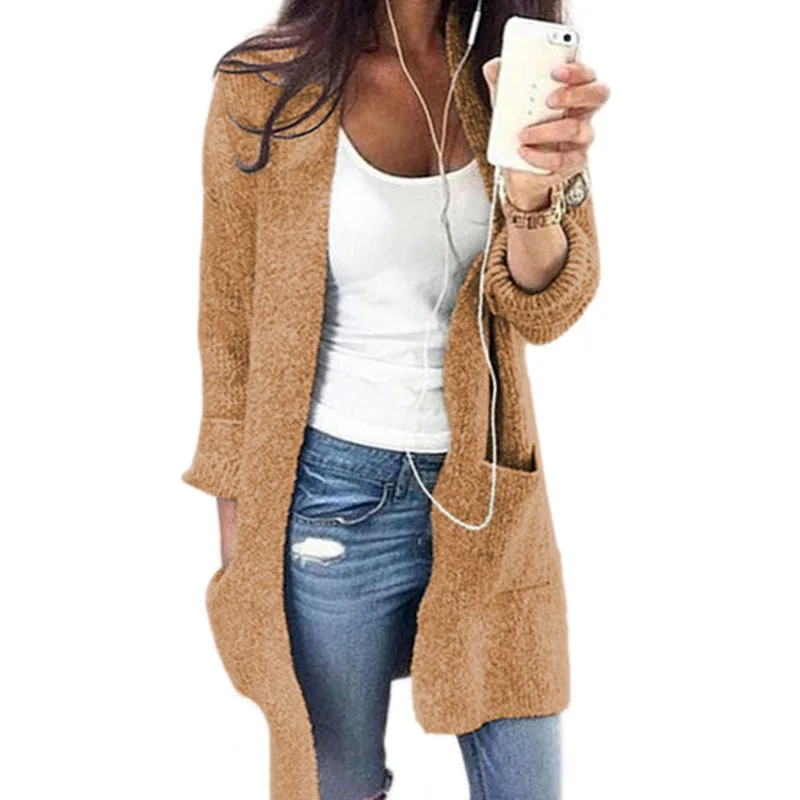 autumn woman clothing Long sleeve pure color big pocket medium style woman cardigan Pull Plus Size Sweaters, Picture
autumn woman clothing Long sleeve pure color big pocket medium style woman cardigan Pull Plus Size Sweaters, Picture