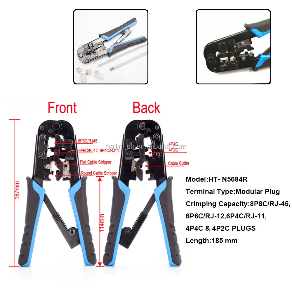 Cat6 Cáp Lug Mạng Uốn Cong HT-N5684R Và Giải Pháp Thử Nghiệm Công Cụ Utp/Stp