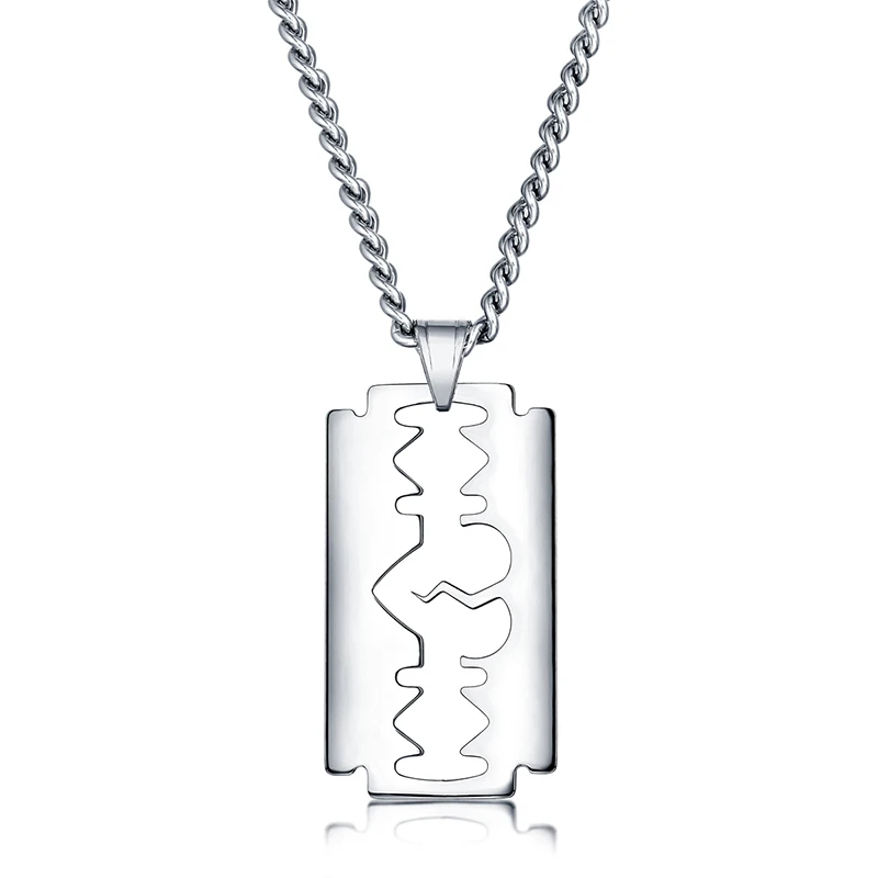 DAYHAO Titanium Steel Necklace Korean Style Personalized Hip-Hop Blade Chain Pendant Trendy Men Domineering Fashion Accessories
DAYHAO Titanium Steel Necklace Korean Style Personalized Hip-Hop Blade Chain Pendant Trendy Men Domineering Fashion Accessories