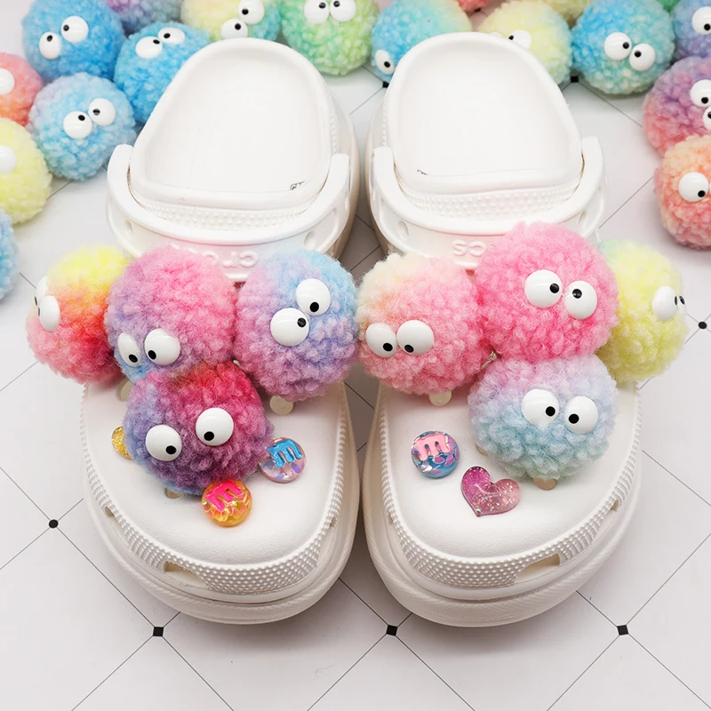 Super cute colored fur balls shoe charms decoration accessories for croc shoes, Random
Super cute colored fur balls shoe charms decoration accessories for croc shoes, Random