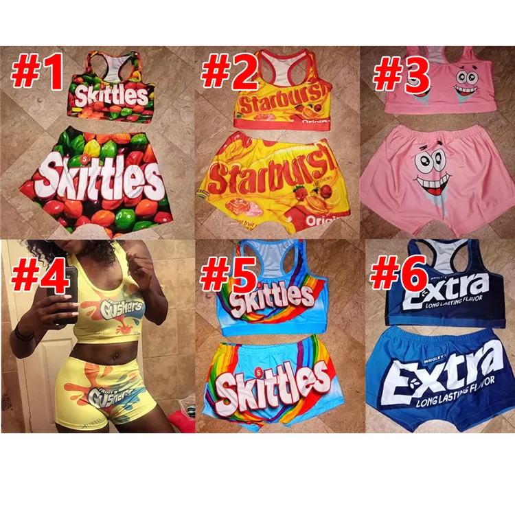 2020 Hot Sale Women Short Snack Candy Fashion Printed Logo Bedtime Set High Waist 2 Piece Set Hot Shorts Panty For Bike
2020 Hot Sale Women Short Snack Candy Fashion Printed Logo Bedtime Set High Waist 2 Piece Set Hot Shorts Panty For Bike