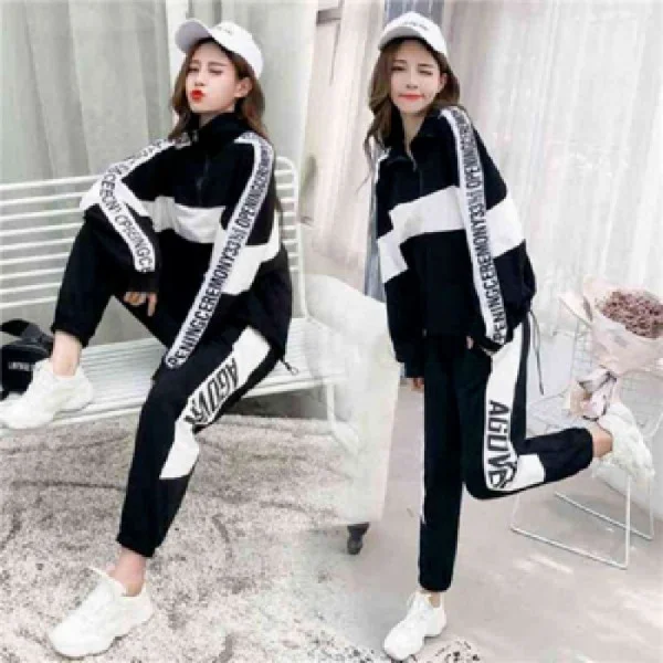 2020 autumn suit girl sweater female net red domineering hip-hop suit harajukustreetwearsweatshirt women two-piece suit
2020 autumn suit girl sweater female net red domineering hip-hop suit harajukustreetwearsweatshirt women two-piece suit