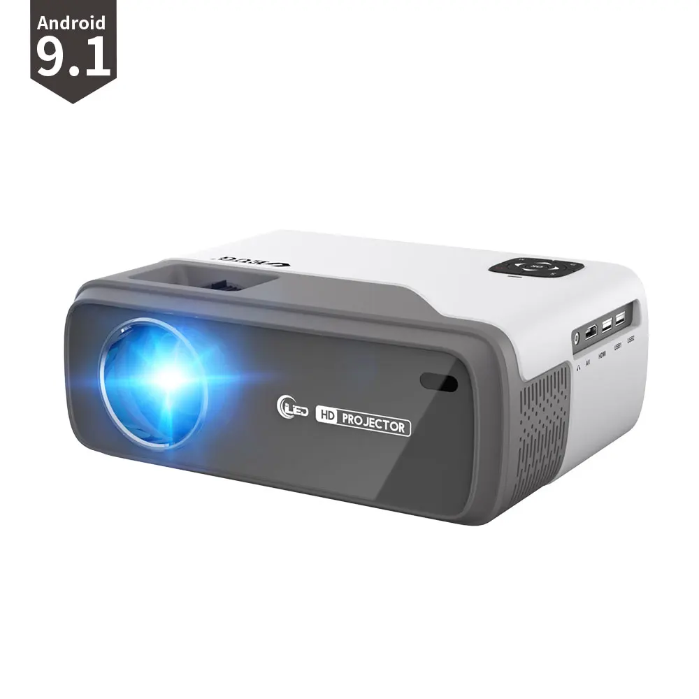 New 4500LM Android 9.1 HDMI FULL HD Portable Mini Movie Projector With VGA/HDMI*2/USB 1/2/AV/Audio
New 4500LM Android 9.1 HDMI FULL HD Portable Mini Movie Projector With VGA/HDMI*2/USB 1/2/AV/Audio