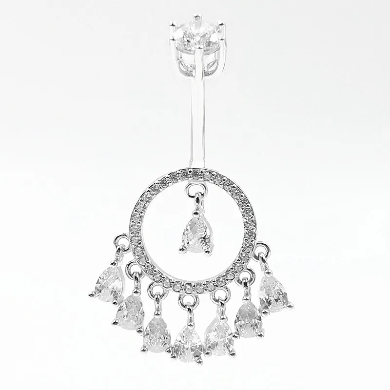 Zircon Stone Jewelry 925 Sterling Silver Navel Dangle Belly Nail Belly Button Ring Navel
Zircon Stone Jewelry 925 Sterling Silver Navel Dangle Belly Nail Belly Button Ring Navel