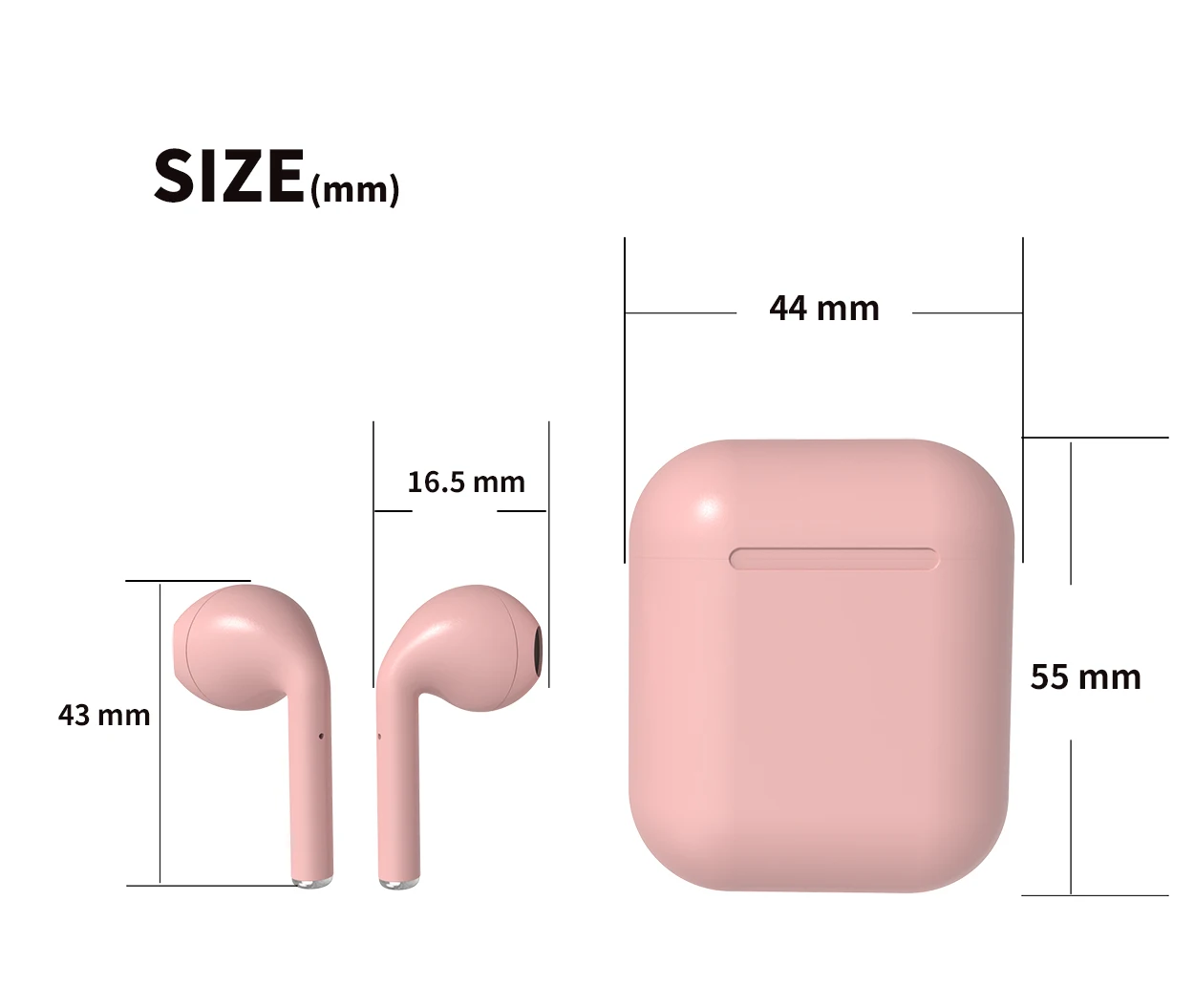 Macaron Headphone Inpods 12 i12 Frosted Matte Touch Feeling Tws Wireless Earphone For iPhone 11 Pro Android Earbuds Stereo - ANKUX.COM