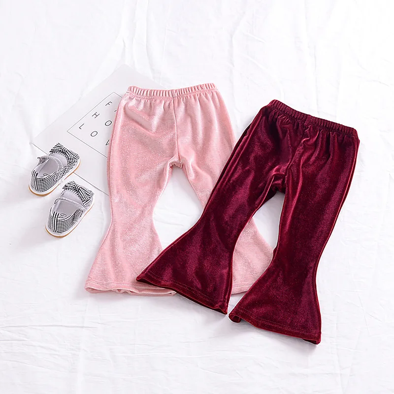 Fashion Infant Kids Baby Girl Bell Bottom Gold Velvet Pants Flare Trouser Clothes, Wine red/pink
Fashion Infant Kids Baby Girl Bell Bottom Gold Velvet Pants Flare Trouser Clothes, Wine red/pink