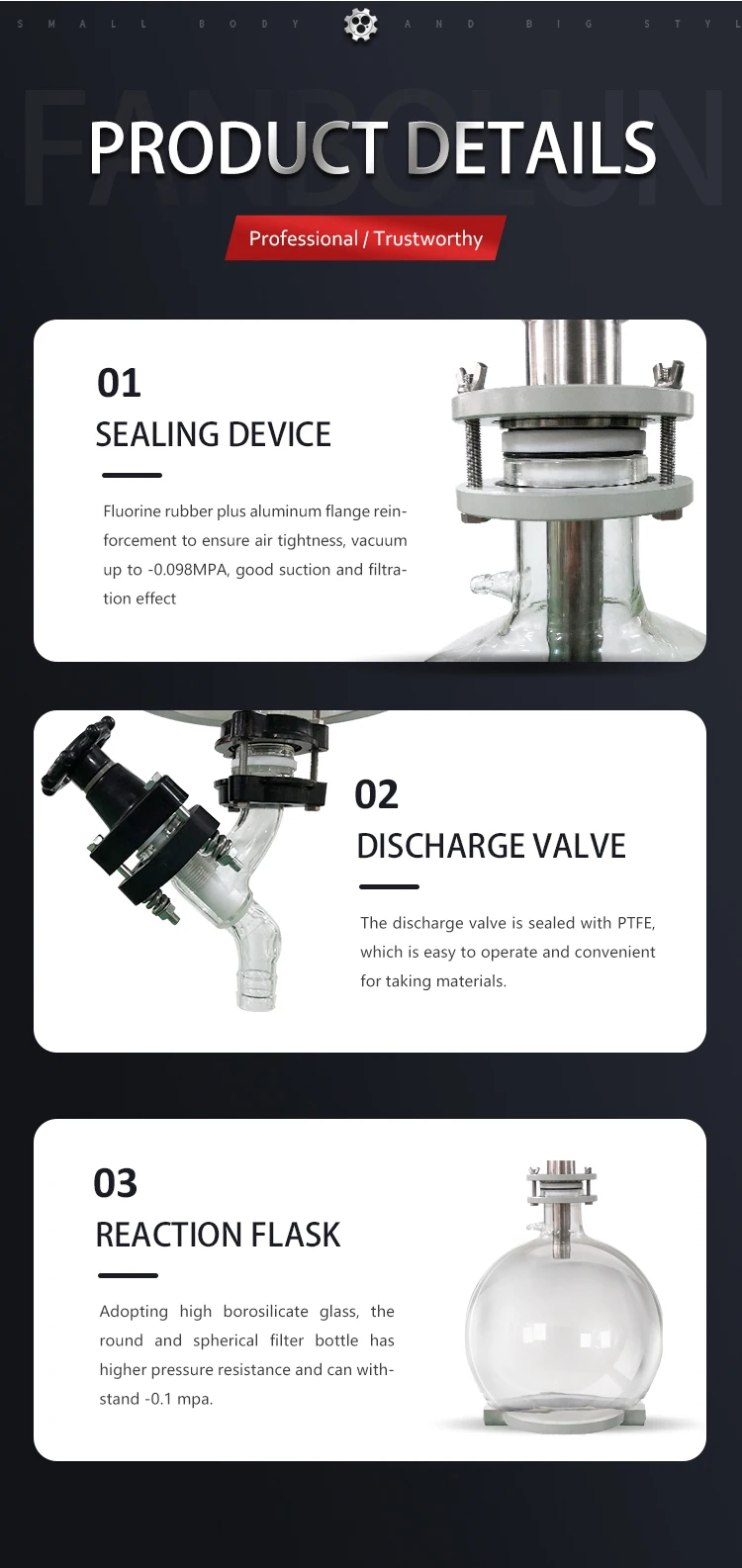 Lab Vacuum Suction Filter Device Stainless Steel Filter With Vacuum Pump System