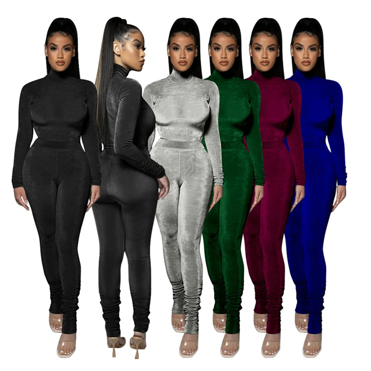 Best Design Solid Color Tight Crop Top Women Suits Two Pieces Loungewear Women Sets Two Piece Pants Set Women
Best Design Solid Color Tight Crop Top Women Suits Two Pieces Loungewear Women Sets Two Piece Pants Set Women