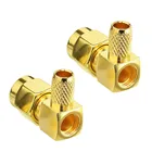Rf Coaxial Connector R/A SMA Plug Crimp for RG58 RG400 Cable