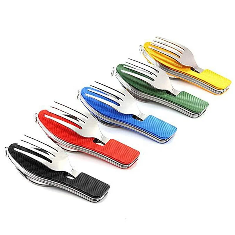 TY Camping Tableware Outdoor Cooking Supplies 4 In 1 Spoon Folding Pocket for Picnics Hiking Survival Multifunction Kamp Tools, Black, blue, green, yellow, red
TY Camping Tableware Outdoor Cooking Supplies 4 In 1 Spoon Folding Pocket for Picnics Hiking Survival Multifunction Kamp Tools, Black, blue, green, yellow, red