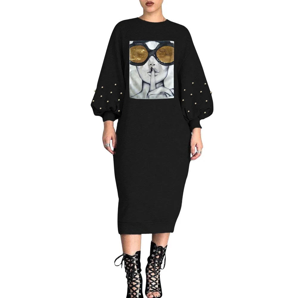 2021 Spring Ropa MujerPuff Sleeve Dress Solid Color O-neck Sexy Elegant Maxi Tshirt Dress Mujer Women Fashion Clothes Styles, Gray/black
2021 Spring Ropa MujerPuff Sleeve Dress Solid Color O-neck Sexy Elegant Maxi Tshirt Dress Mujer Women Fashion Clothes Styles, Gray/black