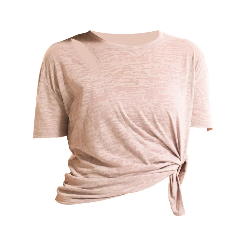 2021 yoga outerwear loose and thin sports short-sleeved t-shirt women's quick-drying gym clothes top
2021 yoga outerwear loose and thin sports short-sleeved t-shirt women's quick-drying gym clothes top