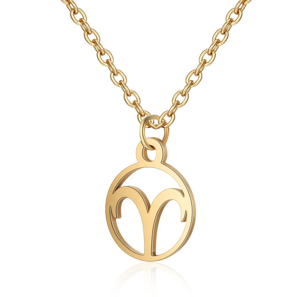 Stainless Steel Gold silver rose gold Plated 12 elegant Horoscope zodiac sign round coin pendant necklace for women and men
Stainless Steel Gold silver rose gold Plated 12 elegant Horoscope zodiac sign round coin pendant necklace for women and men