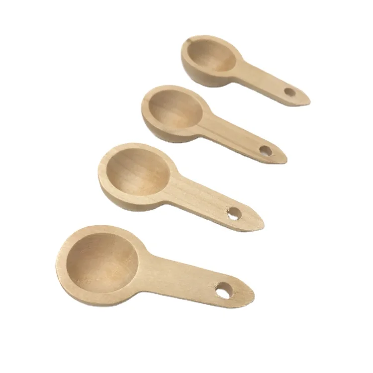 Wooden Kitchen Measuring Spoon Set Eco Friendly Wood Measuring Spoons