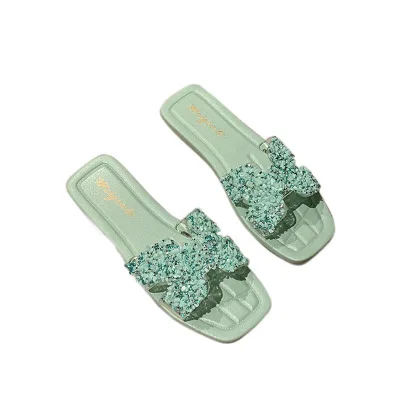 Slippers women 2020 new summer new fashion rhinestone pearl flat-heel sandals
Slippers women 2020 new summer new fashion rhinestone pearl flat-heel sandals