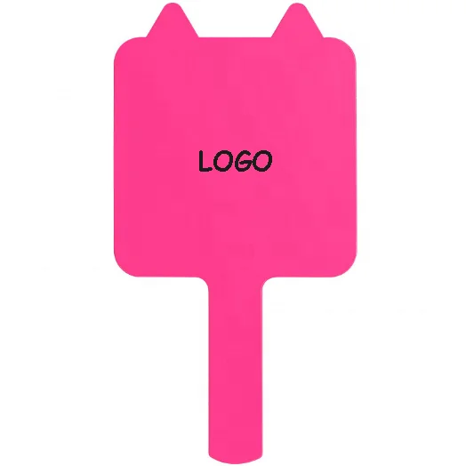 Custom logo cat shape plastic makeup mirror hand mirror for beauty salon or personal use, Black , white , pink, rose red
Custom logo cat shape plastic makeup mirror hand mirror for beauty salon or personal use, Black , white , pink, rose red