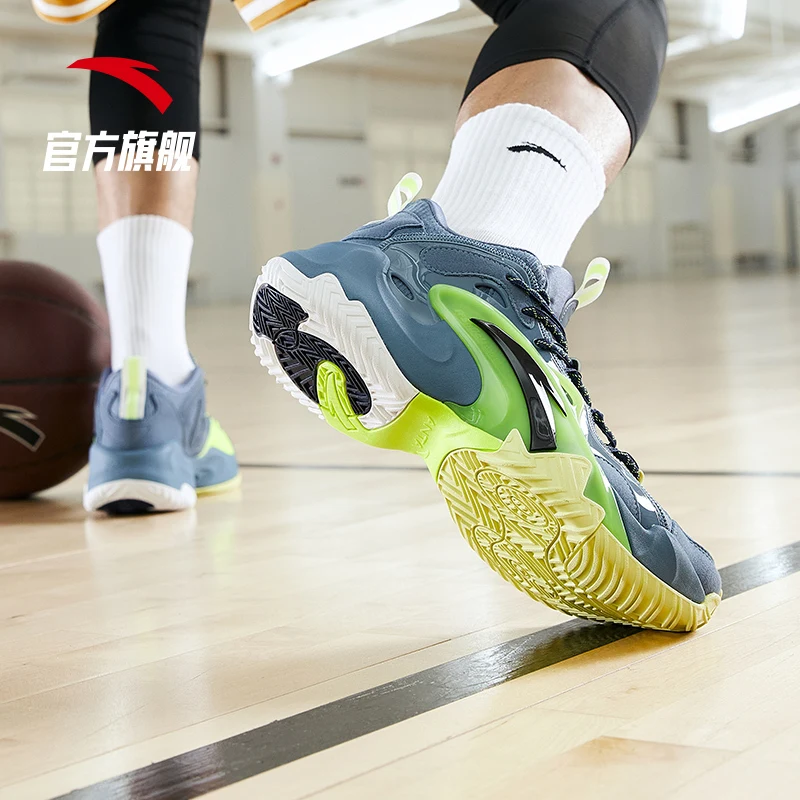 ANTA High quality original brand men's sports shoes men's Chinese outdoor basketball shoes, Blue
ANTA High quality original brand men's sports shoes men's Chinese outdoor basketball shoes, Blue