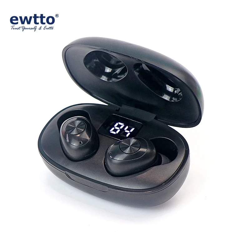 ewtto Hot Sale TWS Earbuds Press Control Portable Earphones wireless headphones with Led Display Charging Box, Black, white
ewtto Hot Sale TWS Earbuds Press Control Portable Earphones wireless headphones with Led Display Charging Box, Black, white