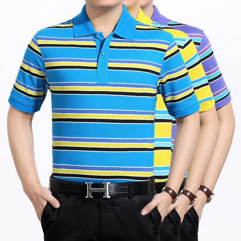 2021 summer new middle-aged and elderly lapel men's short-sleeved men's business casual T-shirt
2021 summer new middle-aged and elderly lapel men's short-sleeved men's business casual T-shirt