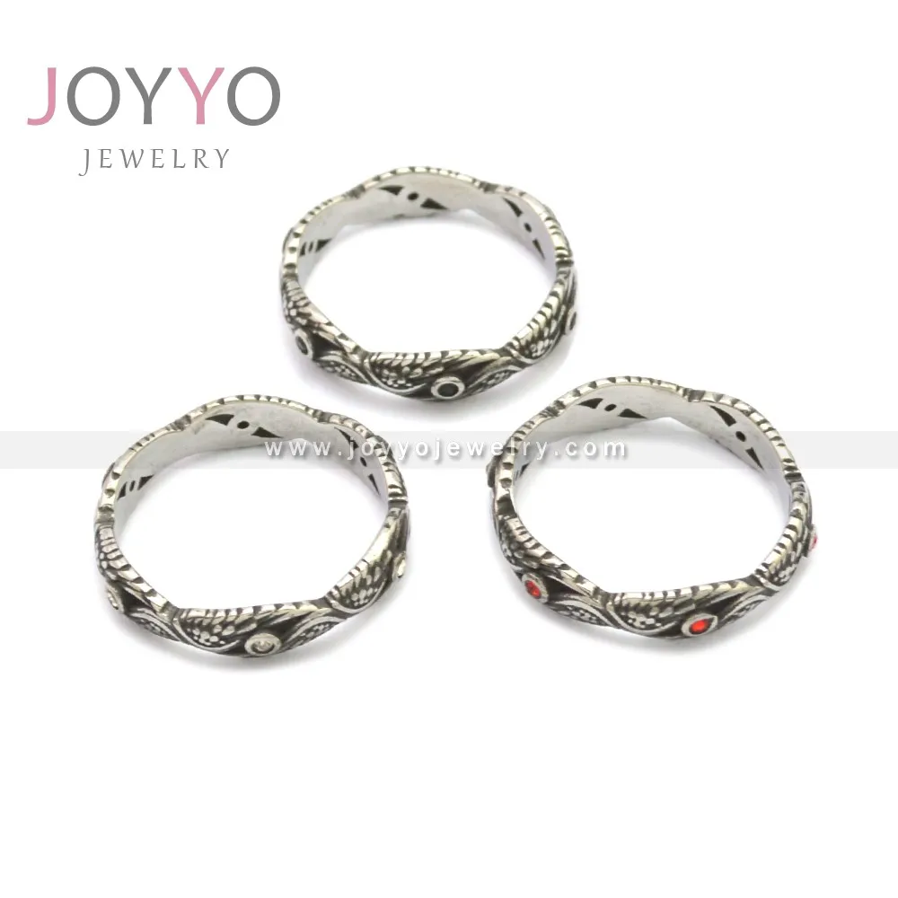 customized small size student rings retro and old stainless steel hip hop punk wing ring 
customized small size student rings retro and old stainless steel hip hop punk wing ring