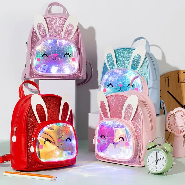 Girls Cute Cartoon Cats Bunny School Bag 1-6 Years Kids Bag Pack Backpack Cartoon Sequin Backpack With Led Lights, Pink/purple/red/blue/custom made
Girls Cute Cartoon Cats Bunny School Bag 1-6 Years Kids Bag Pack Backpack Cartoon Sequin Backpack With Led Lights, Pink/purple/red/blue/custom made