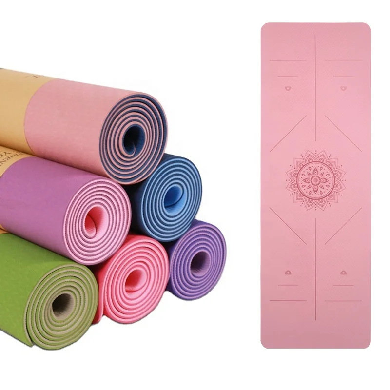 Non-slip TPE 6mm dua lLayer yoga mat with alignment line Anti-slip Durable Washable Waterproof
Non-slip TPE 6mm dua lLayer yoga mat with alignment line Anti-slip Durable Washable Waterproof