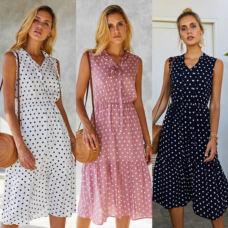 2021 Workout Office Summer Casual Dresses Women Lady Elegant Office Polka Dot Fashion Woman Dress Clothes Wholesale
2021 Workout Office Summer Casual Dresses Women Lady Elegant Office Polka Dot Fashion Woman Dress Clothes Wholesale