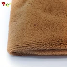 polyester white fabric 100 polyester knit fabric Soft Plush Fabric PV For Blanket