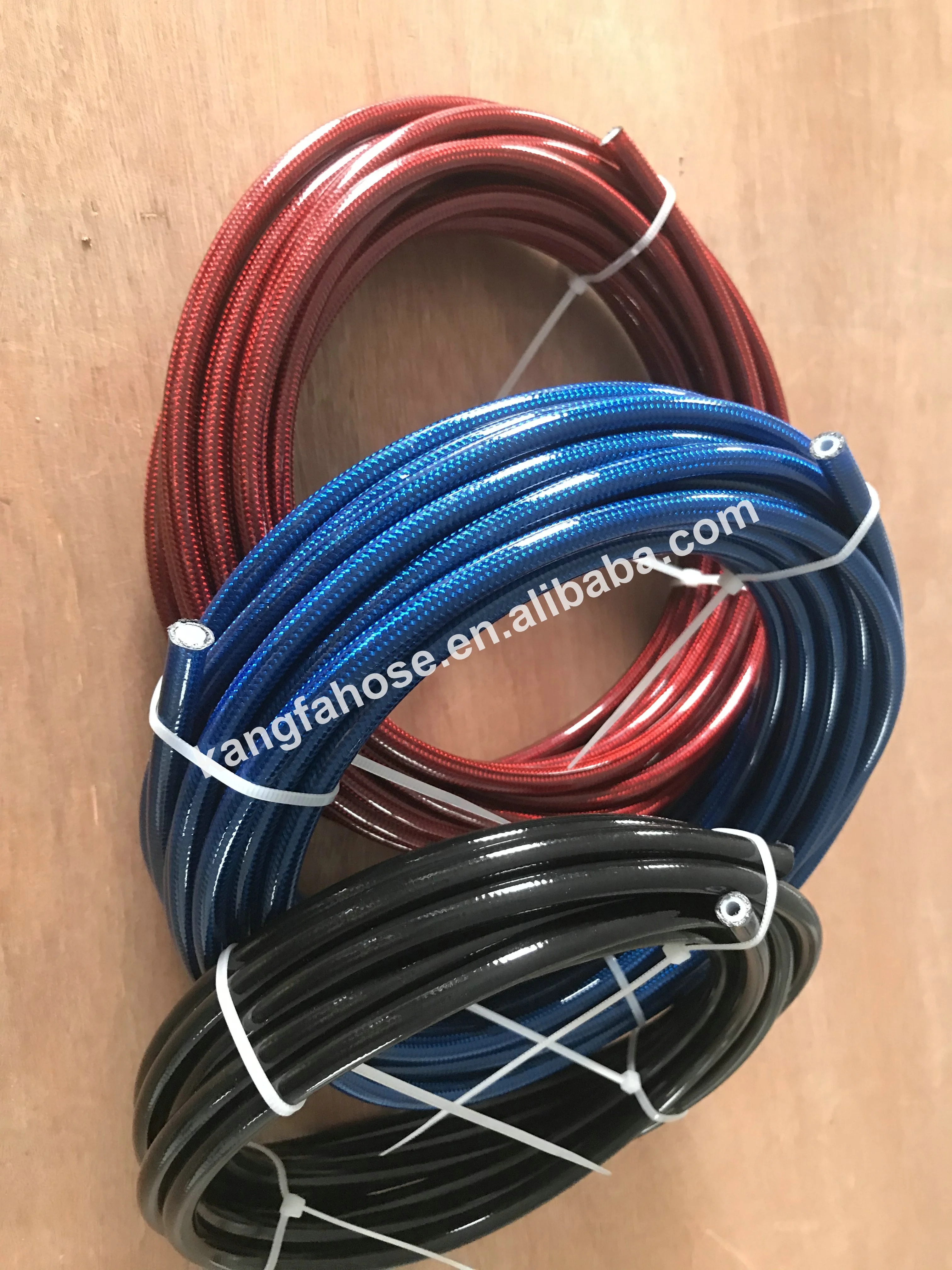 Sae J Car And Motorcycle Colored Stainless Steel Braided Ptfe