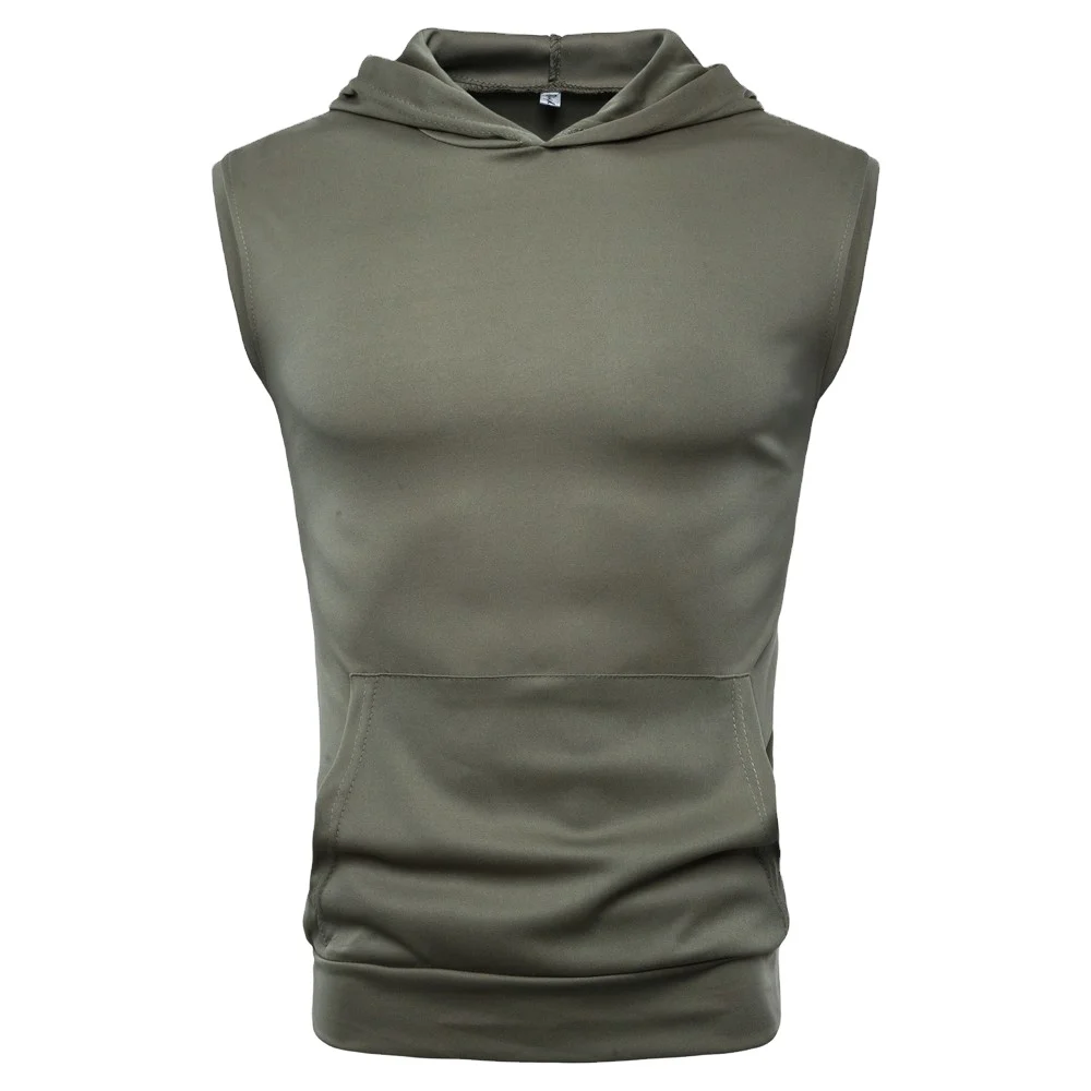 Men Hooded Vest Running Sleeveless T Shirts Breathable Quick Dry Anti Sweet Hoodies Vest Fitness T shirt, Customized colors
Men Hooded Vest Running Sleeveless T Shirts Breathable Quick Dry Anti Sweet Hoodies Vest Fitness T shirt, Customized colors