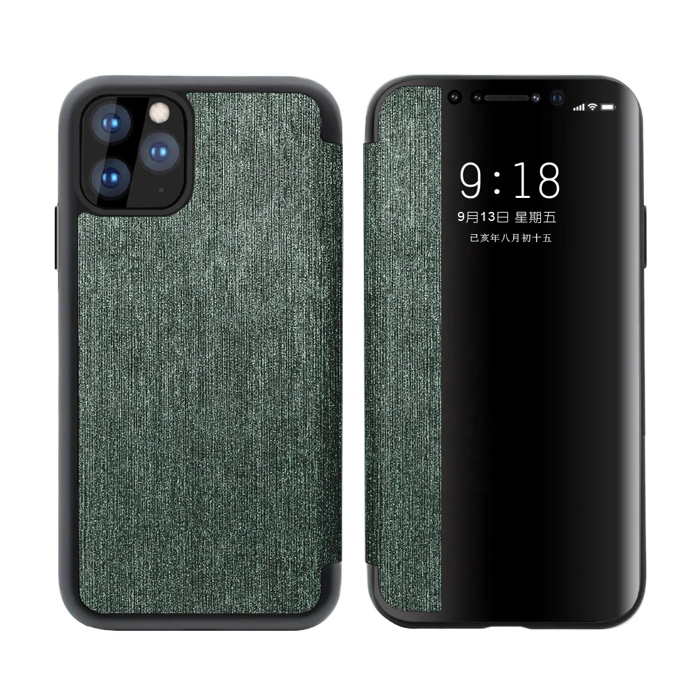 High Quality Genuine leather Smart Flip Case cover clear view mirror phone case For Iphone 11, Multi-color, can be customized
High Quality Genuine leather Smart Flip Case cover clear view mirror phone case For Iphone 11, Multi-color, can be customized