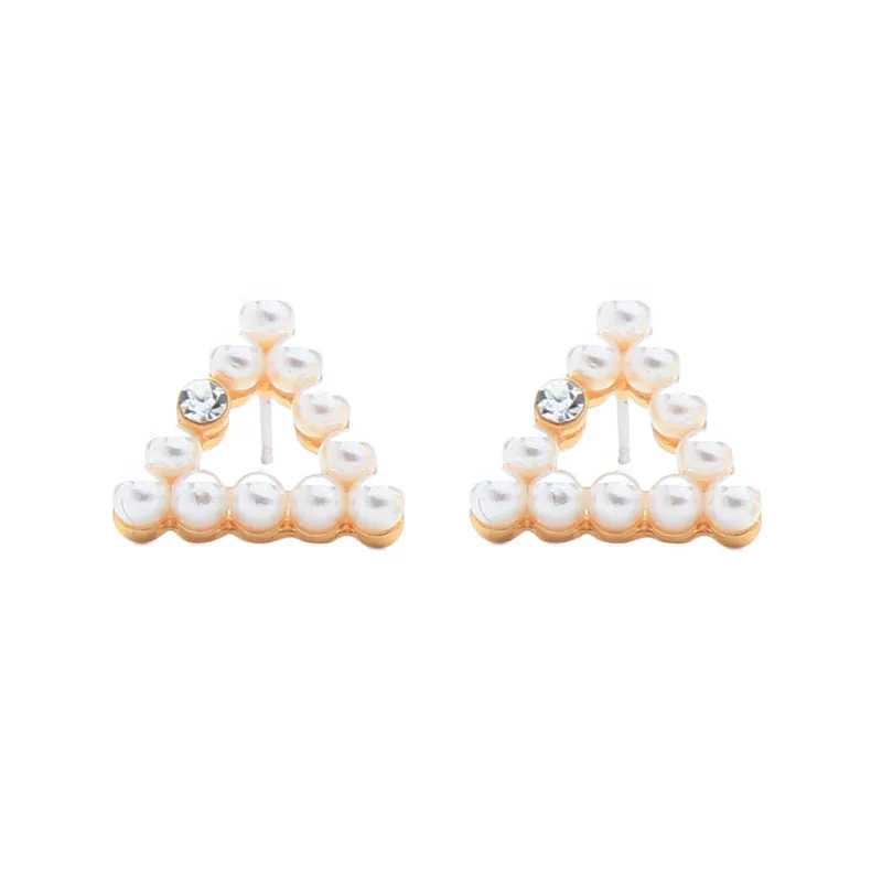 e0519 New Model Designs Crystal Geometric Triangle Shaped Tiny Stud Wholesale Fashion Jewelry 2020 Pearl Earrings
e0519 New Model Designs Crystal Geometric Triangle Shaped Tiny Stud Wholesale Fashion Jewelry 2020 Pearl Earrings