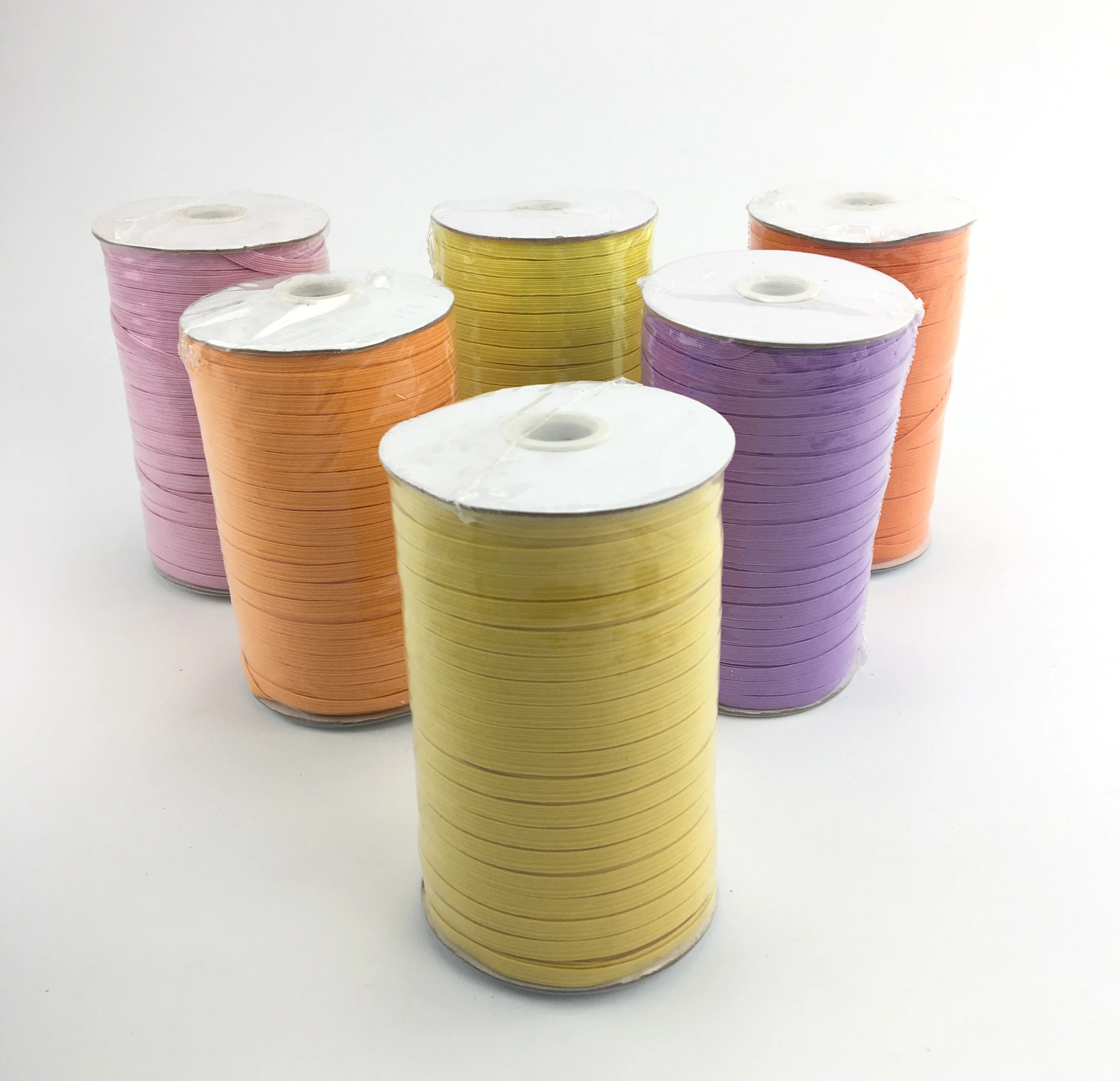 Manufacture elastic rope 6mm colorful flat knitted elastic braid band for Garment accessories, Accept customized
Manufacture elastic rope 6mm colorful flat knitted elastic braid band for Garment accessories, Accept customized