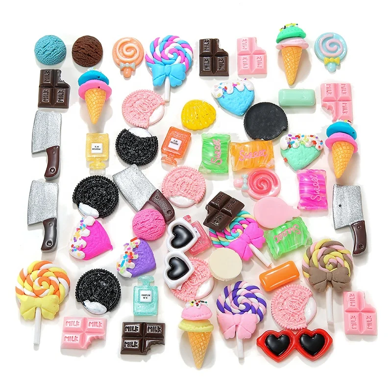 Cute Kawaii Multi-style Resin Lollipop Ice Cream Biscuits Charms Resin Candy Chocolate Pendant For Making DIY Accessories, Picture 
Cute Kawaii Multi-style Resin Lollipop Ice Cream Biscuits Charms Resin Candy Chocolate Pendant For Making DIY Accessories, Picture
