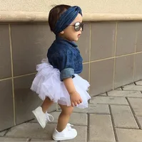Hot Sale Fashion Kids Clothes Baby Girls 3pcs Clothes Sets Denim Shirts + Skirt + Hair Band
Hot Sale Fashion Kids Clothes Baby Girls 3pcs Clothes Sets Denim Shirts + Skirt + Hair Band