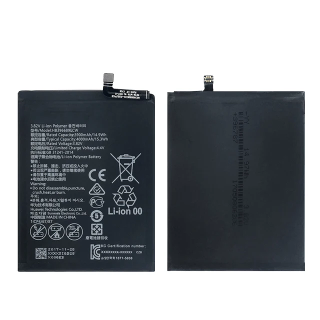 HB396689ECW Battery For Huawei Mate 9 Pro Y9 prime 2019 Rechargeable Li-ion polymer battery
HB396689ECW Battery For Huawei Mate 9 Pro Y9 prime 2019 Rechargeable Li-ion polymer battery