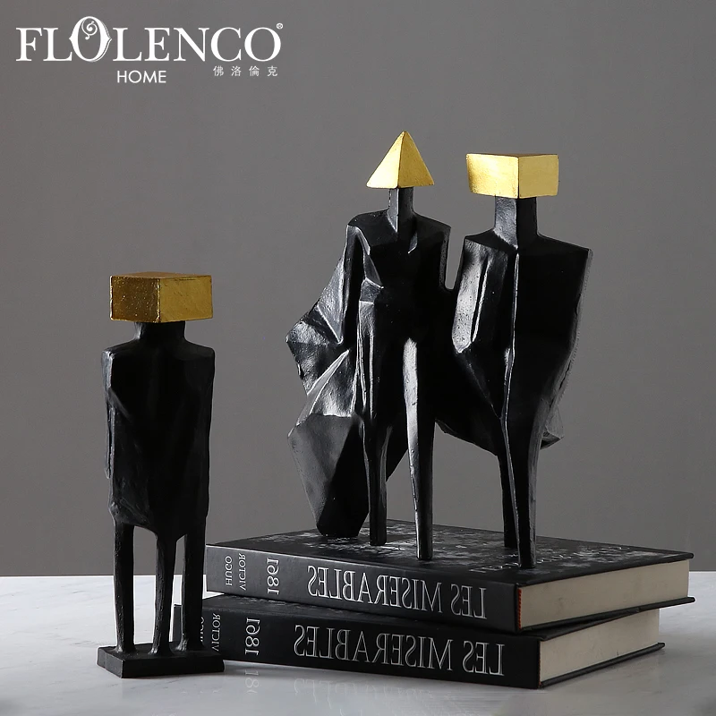 Wholesale Luxury Home Bedroom Decoration Accessories Statue Sculpture Golden Black Figure Resin Decoration, Black & gold
Wholesale Luxury Home Bedroom Decoration Accessories Statue Sculpture Golden Black Figure Resin Decoration, Black & gold