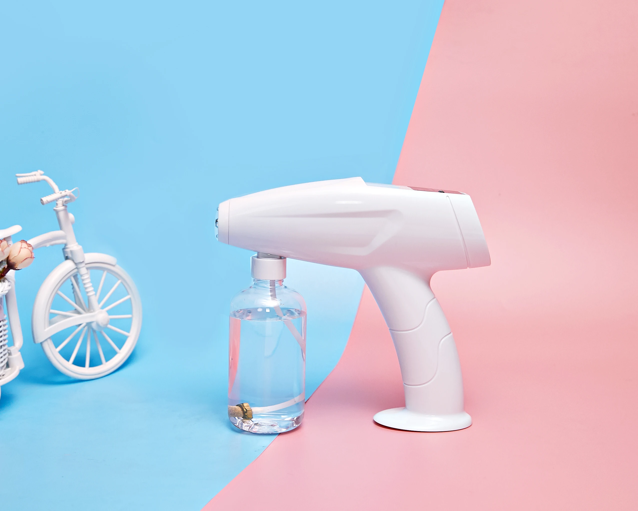 Active Devices Disinfection Sprayer Gun Wireless Electric Sanitizer Fogger Machine Rechargeable Nano Atomiz, White
Active Devices Disinfection Sprayer Gun Wireless Electric Sanitizer Fogger Machine Rechargeable Nano Atomiz, White