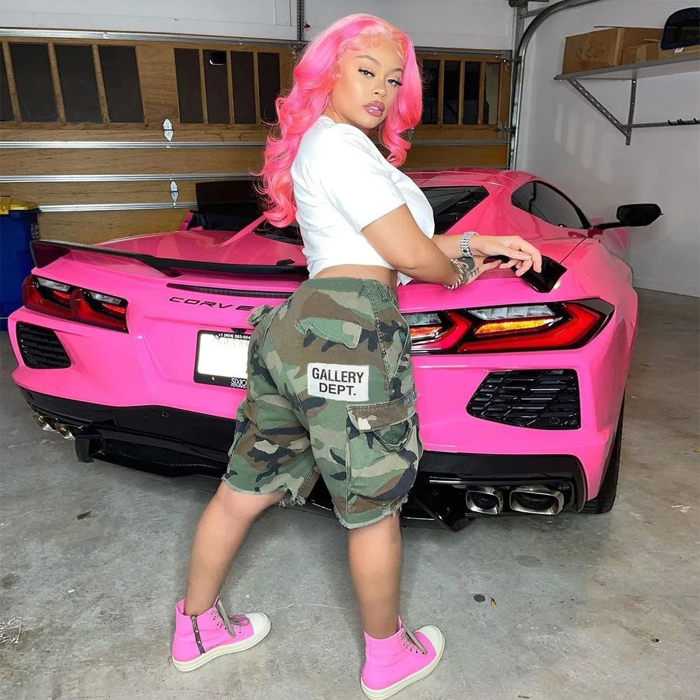 CUTENOVA 22PT0428 Unique Camouflage Cargo Pants Summer Streetwear clothing women's shorts, Custom color
CUTENOVA 22PT0428 Unique Camouflage Cargo Pants Summer Streetwear clothing women's shorts, Custom color
