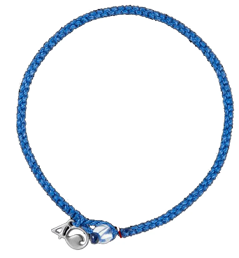 

Zooying Transparent Glass Beads BraidedCord ocean bracelet with custom logo in stock, Blue, white, green, yellow, black