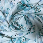 Textile 16MM Silk Crepe De Chine 100% Silk Fabric Digital Print Service For Fashion Garment