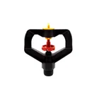 1 inch POM plastic material automatic 360 degree rotating gear drive 5 holes atomizer sprinkler irrigation suppliers