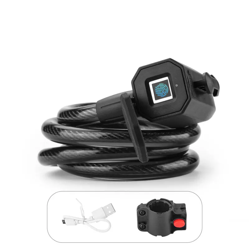 Smart Fingerprint Bicycle Lock for Motorcycle, Bike, Electric fingerprint Bicycle cable Lock
Smart Fingerprint Bicycle Lock for Motorcycle, Bike, Electric fingerprint Bicycle cable Lock